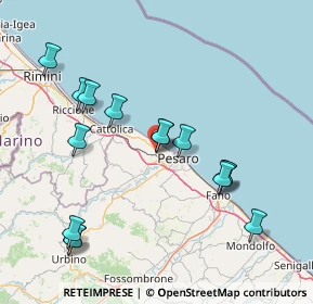 Mappa Via Tevere, 61121 Pesaro PU, Italia (16.69867)