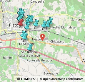 Mappa Via Toscana, 51100 Pistoia PT, Italia (2.14222)