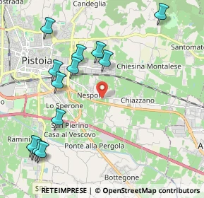 Mappa Via Toscana, 51100 Pistoia PT, Italia (2.52308)