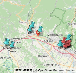 Mappa Via Toscana, 51100 Pistoia PT, Italia (10.692)