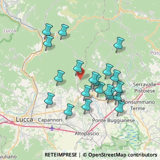 Mappa Via delle Cartiere, 51017 Pescia PT, Italia (7.452)