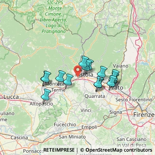 Mappa Via del Bosco di Barile, 51100 Pistoia PT, Italia (11.66933)