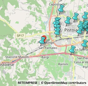 Mappa Via del Rondinino, 51100 Pistoia PT, Italia (2.74316)