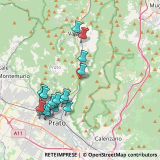 Mappa Via Fiorenzo Mugnaini, 59021 Vaiano PO, Italia (4.40389)