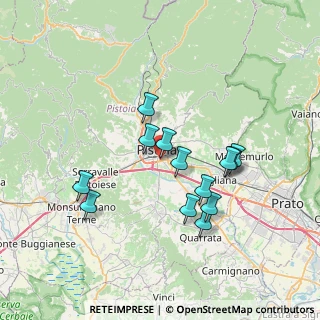 Mappa Via Cesare Beccaria, 51100 Pistoia PT, Italia (6.55923)