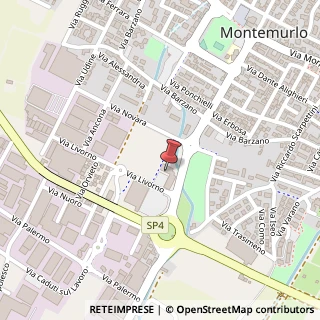 Mappa Via Livorno, 14/B, 59013 Montemurlo, Prato (Toscana)