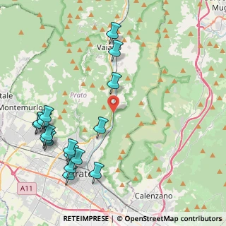 Mappa Via del Greto, 59021 Vaiano PO, Italia (5.30412)