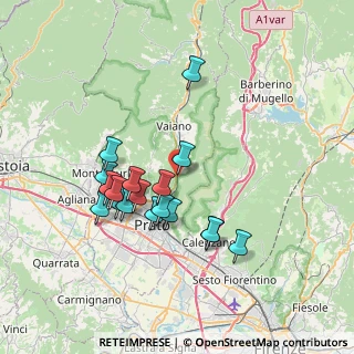 Mappa Via del Greto, 59021 Vaiano PO, Italia (6.72833)