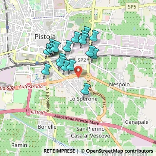 Mappa Via Mario Romagnoli, 51100 Pistoia PT, Italia (0.8005)
