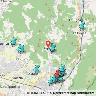 Mappa Via della Chiesa di Figline, 59100 Prato PO, Italia (2.81316)