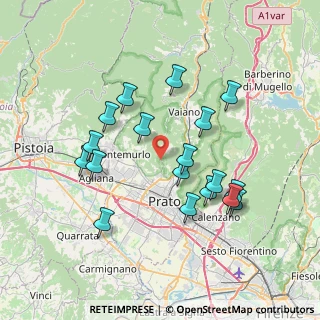 Mappa Piazzale Leonetto Tintori, 59100 Prato PO, Italia (7.27167)