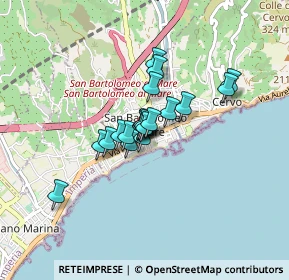 Mappa Piazza XXV Aprile, 18016 San Bartolomeo Al Mare IM, Italia (0.5045)