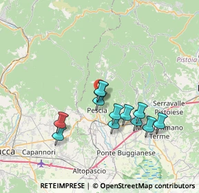 Mappa Localita' S. Lorenzo, 51017 Pescia PT, Italia (6.49583)