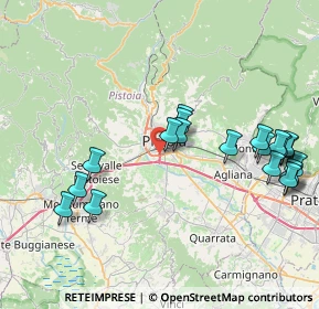 Mappa SS Porrettana, 51100 Pistoia PT, Italia (9.1685)