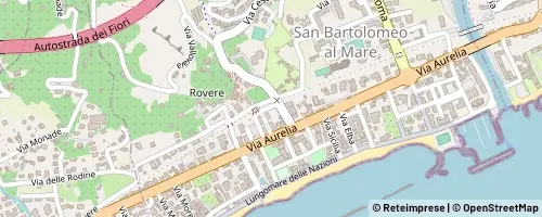 Mappa San Bartolomeo al Mare