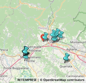 Mappa Via Pieve a Celle, 51100 Pistoia PT, Italia (7.10571)