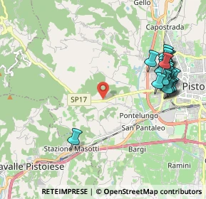 Mappa Via Pieve a Celle, 51100 Pistoia PT, Italia (2.3935)