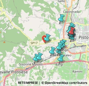 Mappa Via Pieve a Celle, 51100 Pistoia PT, Italia (1.9575)