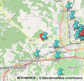 Mappa Via Pieve a Celle, 51100 Pistoia PT, Italia (3.10263)