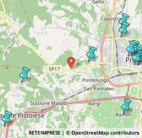 Mappa Via Pieve a Celle, 51100 Pistoia PT, Italia (3.40091)