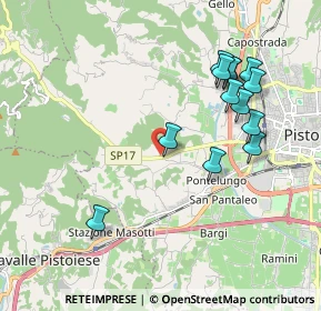 Mappa Via Pieve a Celle, 51100 Pistoia PT, Italia (2.03308)