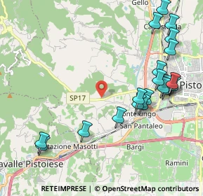 Mappa Via Pieve a Celle, 51100 Pistoia PT, Italia (2.4865)