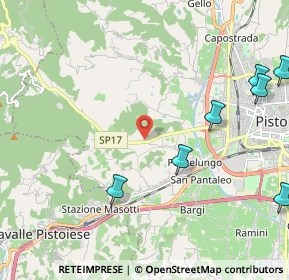Mappa Via Pieve a Celle, 51100 Pistoia PT, Italia (3.50333)
