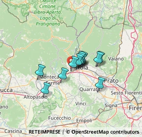 Mappa Via Pieve a Celle, 51100 Pistoia PT, Italia (7.88077)
