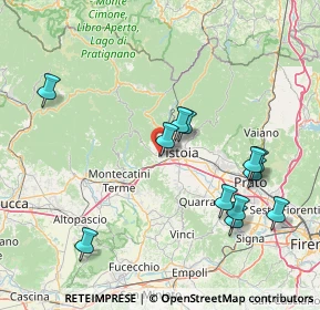 Mappa Via Pieve a Celle, 51100 Pistoia PT, Italia (16.91167)