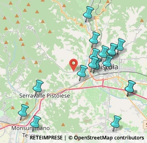 Mappa Via Pieve a Celle, 51100 Pistoia PT, Italia (4.53706)