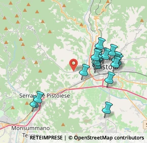 Mappa Via Pieve a Celle, 51100 Pistoia PT, Italia (3.65813)