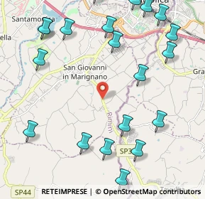 Mappa SP 58 km 2.605 dir. Sud-Est, 47842 San Giovanni in Marignano RN (2.8315)