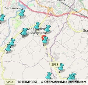Mappa SP 58 km 2.605 dir. Sud-Est, 47842 San Giovanni in Marignano RN (2.73538)