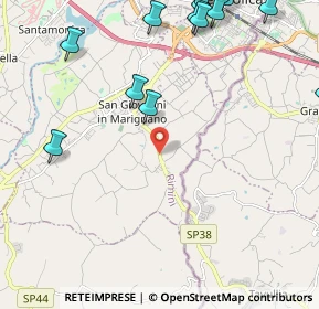 Mappa SP 58 km 2.605 dir. Sud-Est, 47842 San Giovanni in Marignano RN (3.461)