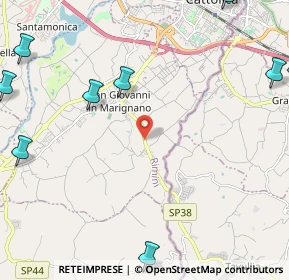 Mappa SP 58 km 2.605 dir. Sud-Est, 47842 San Giovanni in Marignano RN (3.887)