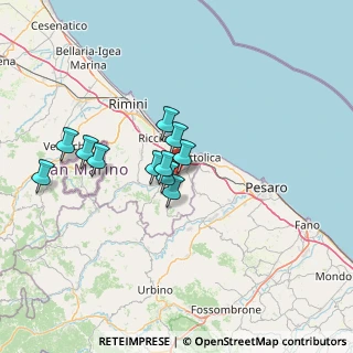 Mappa Via Aldo Moro, 47842 San Giovanni In Marignano RN, Italia (10.91455)
