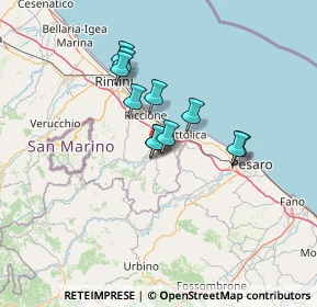 Mappa Via Santa Lucia, 47833 San Giovanni in Marignano RN, Italia (9.90364)