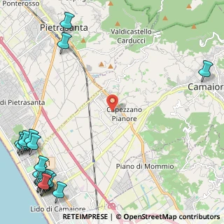 Mappa Via Don Eugenio Benedetti, 55041 Capezzano Pianore LU, Italia (3.9985)