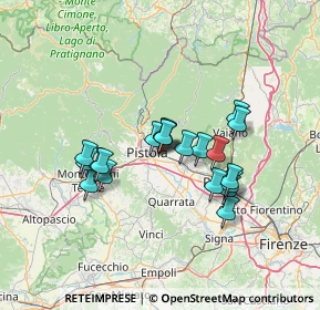Mappa Via Mario Nannini, 51100 Pistoia PT, Italia (11.424)