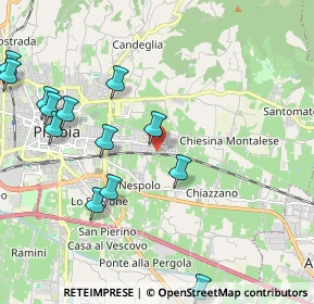 Mappa Via Mario Nannini, 51100 Pistoia PT, Italia (2.49769)