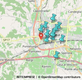 Mappa Via Mabellini Teodulo, 51100 Pistoia PT, Italia (1.27167)