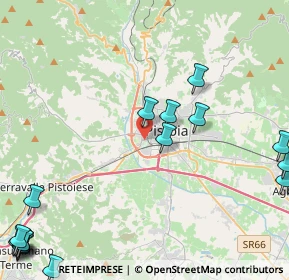 Mappa Via Mabellini Teodulo, 51100 Pistoia PT, Italia (7.171)