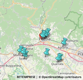 Mappa Via Mabellini Teodulo, 51100 Pistoia PT, Italia (6.41364)