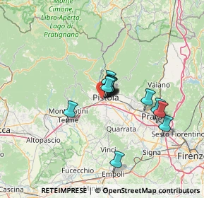 Mappa Via Mabellini Teodulo, 51100 Pistoia PT, Italia (9.05769)