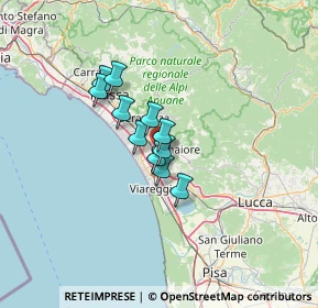 Mappa V. Sarzanese, 55041 Pietrasanta LU, Italia (8.32909)