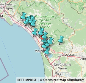 Mappa V. Sarzanese, 55041 Pietrasanta LU, Italia (10.32353)