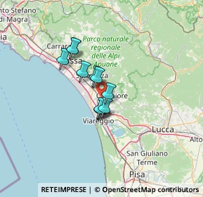 Mappa V. Sarzanese, 55041 Pietrasanta LU, Italia (8.43636)