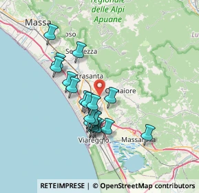 Mappa V. Sarzanese, 55041 Pietrasanta LU, Italia (6.27737)