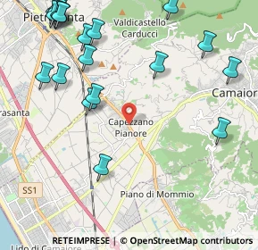 Mappa V. Sarzanese, 55041 Pietrasanta LU, Italia (2.91)