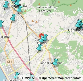 Mappa V. Sarzanese, 55041 Pietrasanta LU, Italia (3.365)